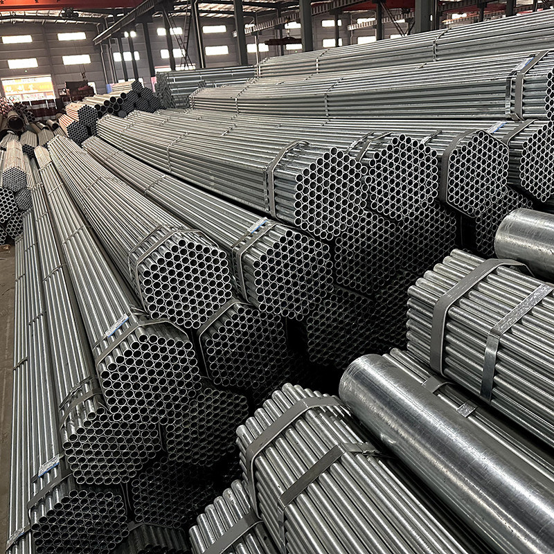 Hot Dipped Galvanized Gi Round Steel Pipes For Borewell 2m 2 Inch